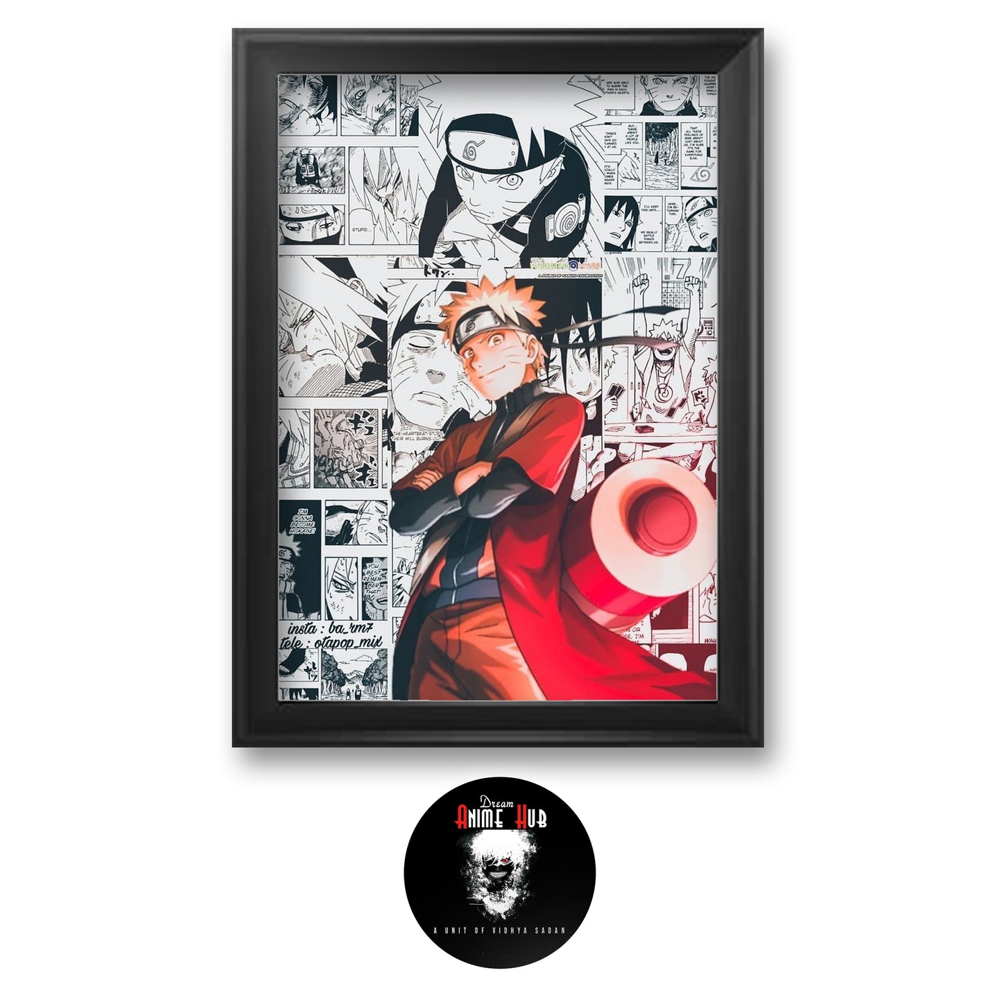 Naruto :Sage Mode Wall Mount Frame