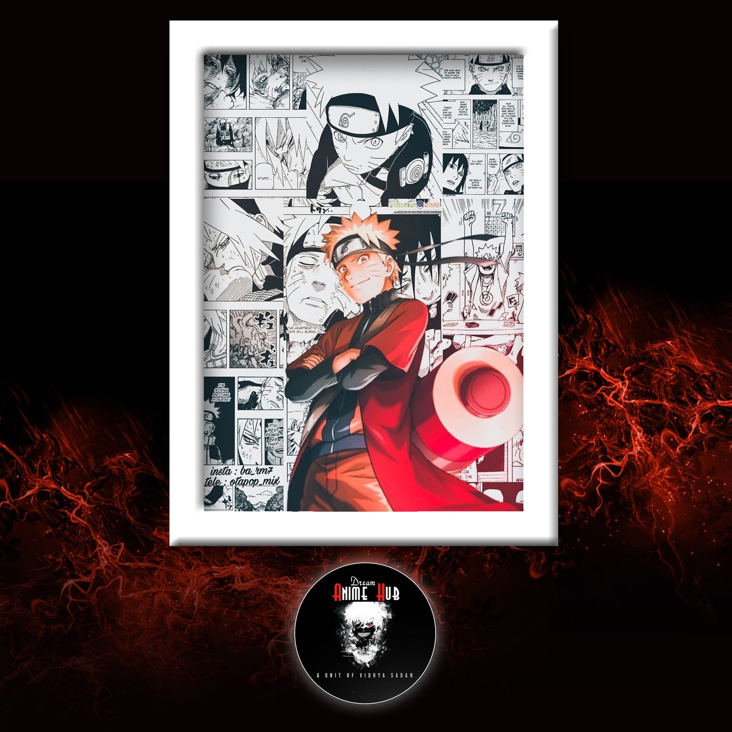 Naruto :Sage Mode Wall Mount Frame