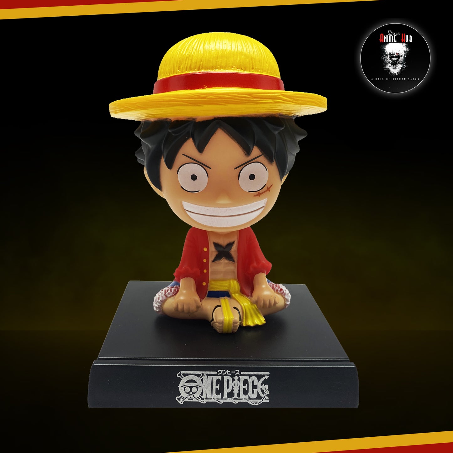 Monkey D. Luffy One Piece Bobble Head action figure with mobile stand