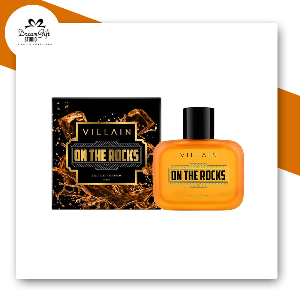 Villain On The Rocks Eau De Parfum for Men | Woody & Citrus Long-Lasting Fragrance | 100ml