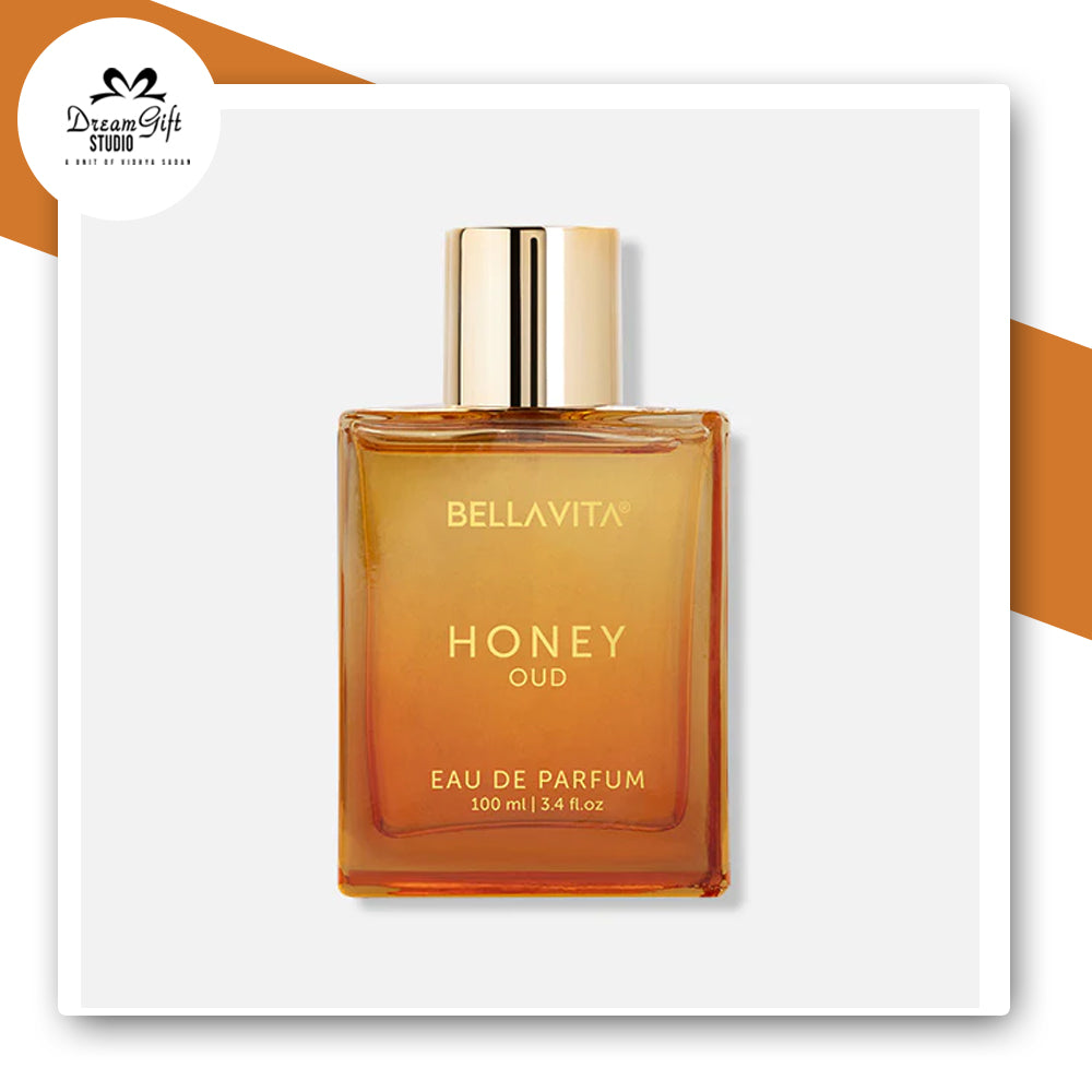 Bella Vita Luxury Honey Oud Unisex Perfume | Long Lasting EDP 100ml | Bergamot, Patchouli & Vanilla | Sweet, Woody & Spicy Fragrance for Men & Women