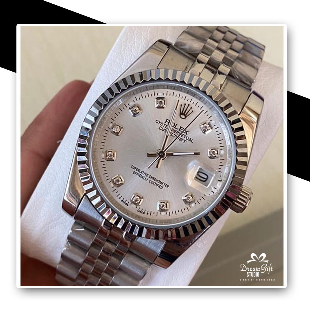 Rolex Ultra Premium First copy 7AAA Zr Sapphire Silver Watch