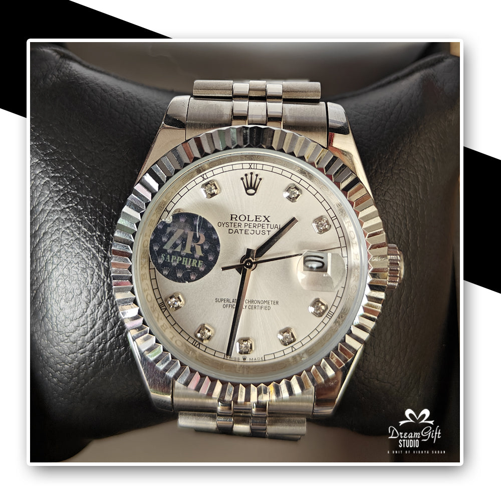 Rolex Ultra Premium First copy 7AAA Zr Sapphire Silver Watch