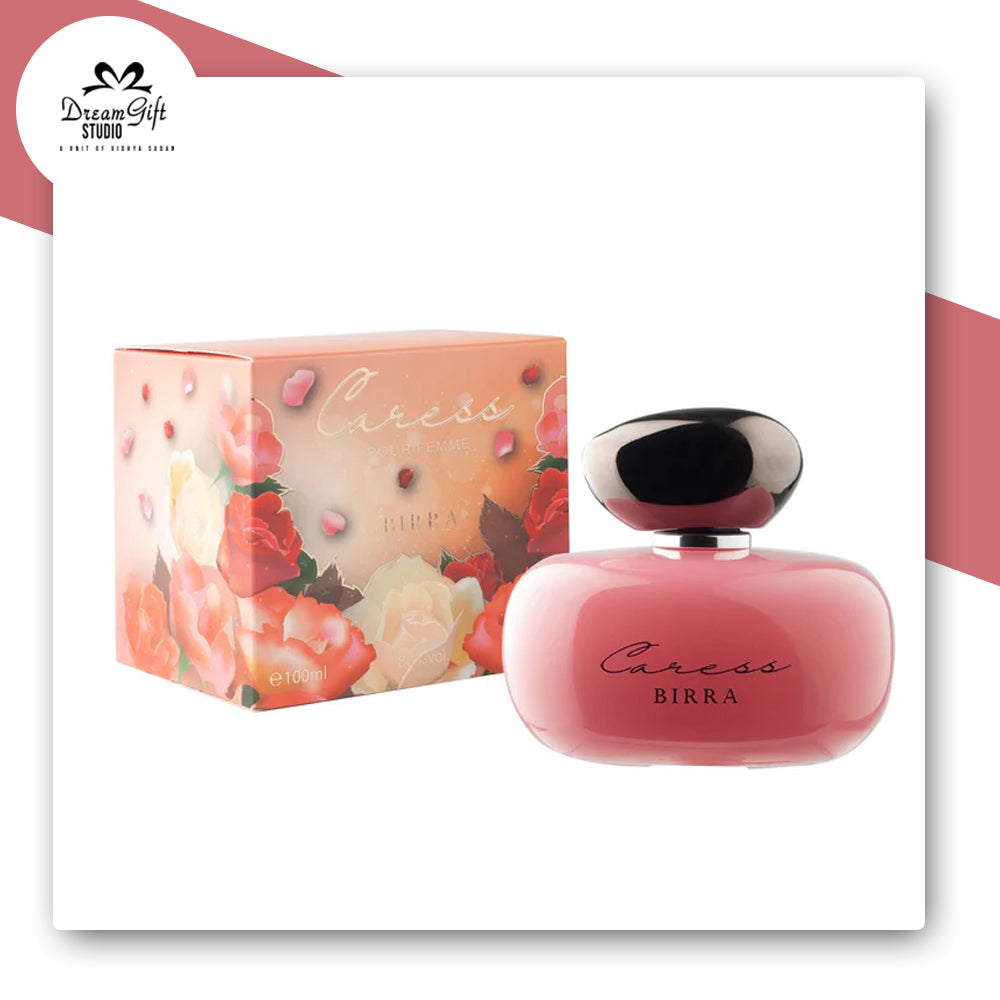 BIRRA Caress Eau De Parfum – 100ml | Unisex Premium Fragrance | Made in Dubai | Floral, Elegant & Long-Lasting Scent
