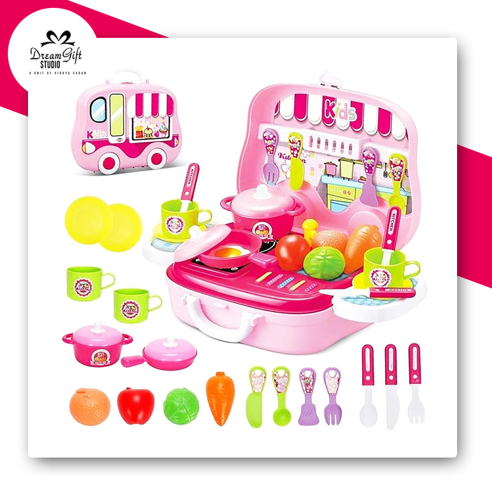 Kids Kitchen Playset in Carry Case