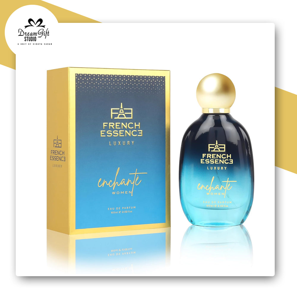 French Essence Enchante Eau de Parfum for Women – Premium Perfume with Passion Fruit & Vanilla, Long-Lasting Fresh Scent (60ml)