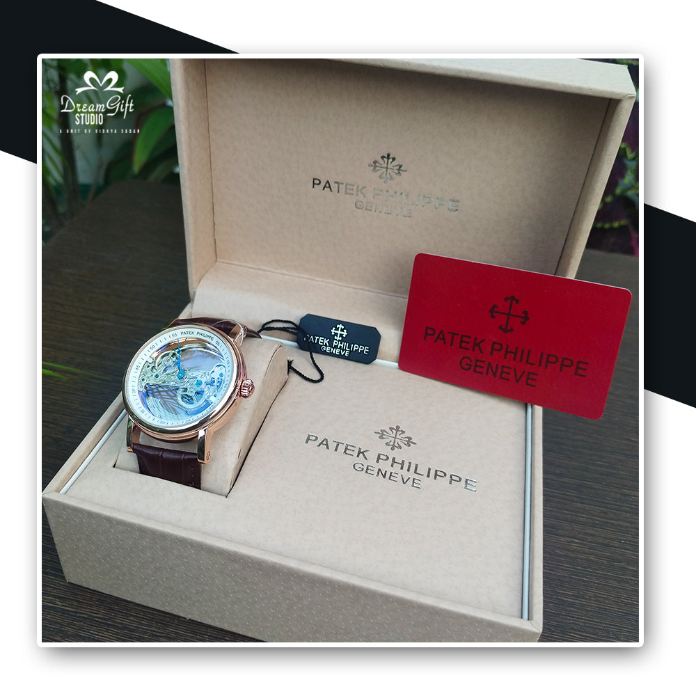 Patek Philippe 7a First copy Automatic skeleton watch with Brand case