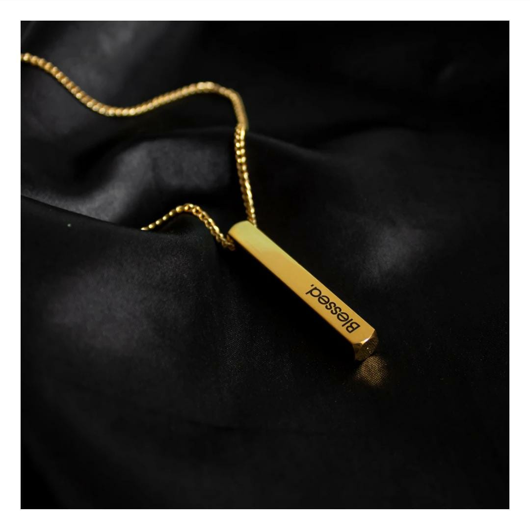 Personalized Bar Pendant