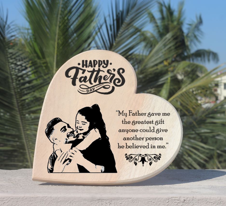 Personalized Wooden Sketch Frame For DaD