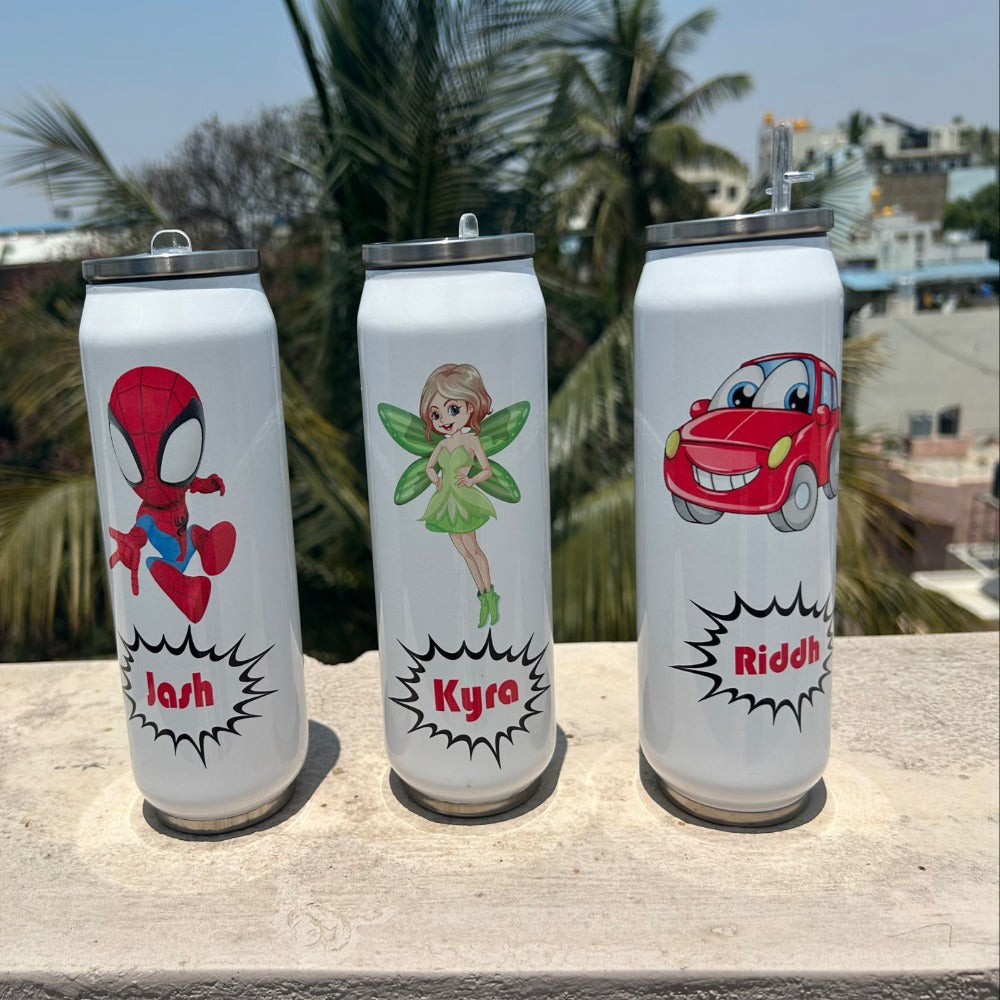 customised Coke Can Sipper for kids