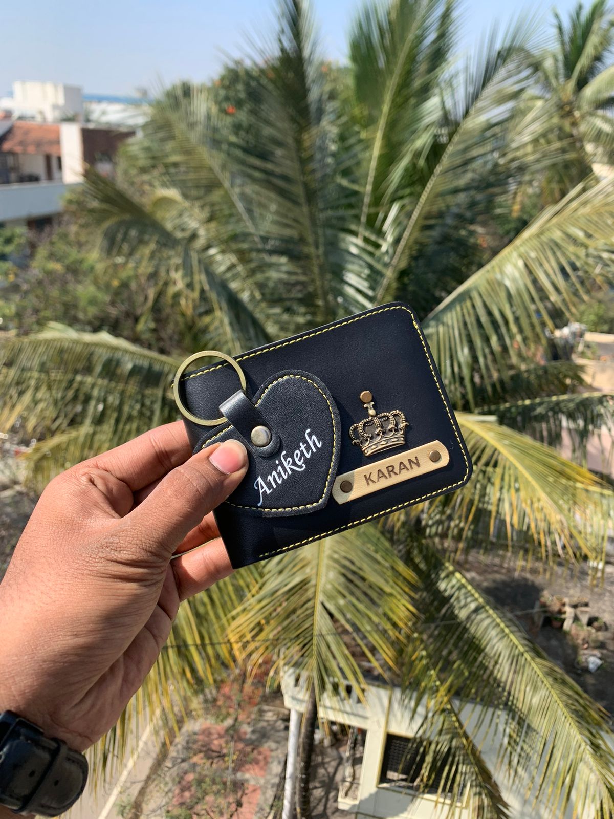 Wallet & Keychain set