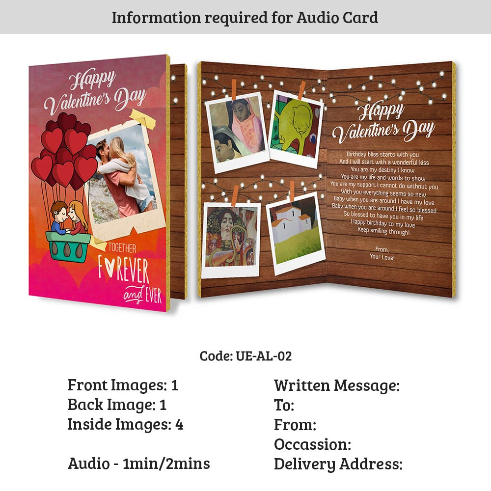 Valentine's Audio Greeting card : Greet in your voice