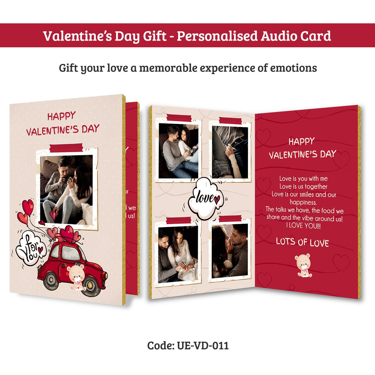 Valentine's Audio Greeting card : Greet in your voice