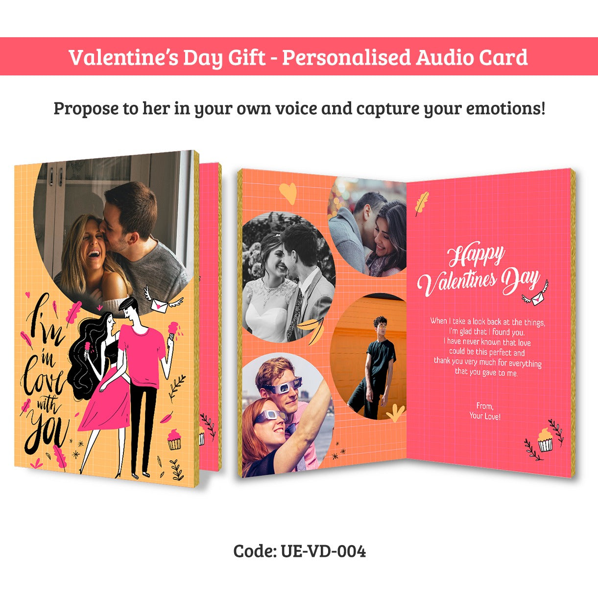 Valentine's Audio Greeting card : Greet in your voice