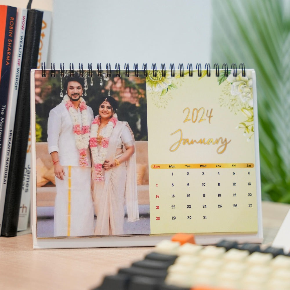 Personalised photo calendar is a perfect gift for newyear , friends, family, anniversariesetc