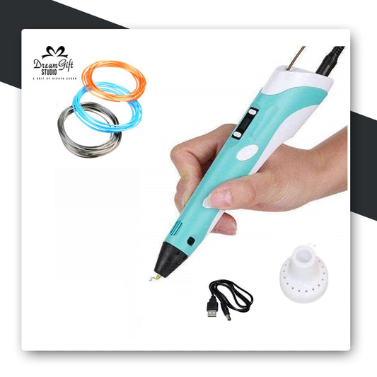 3D Pen – Adjustable Temperature & Speed, LCD Display, PLA/ABS Compatible, USB Powered