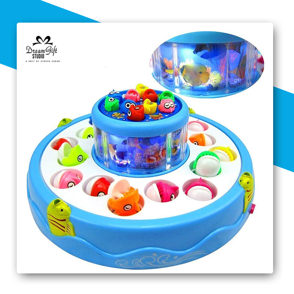 Fish Catching Game With 26 Fishes And 4 Pods For Age 3+ Years 1 Set-Multi Color