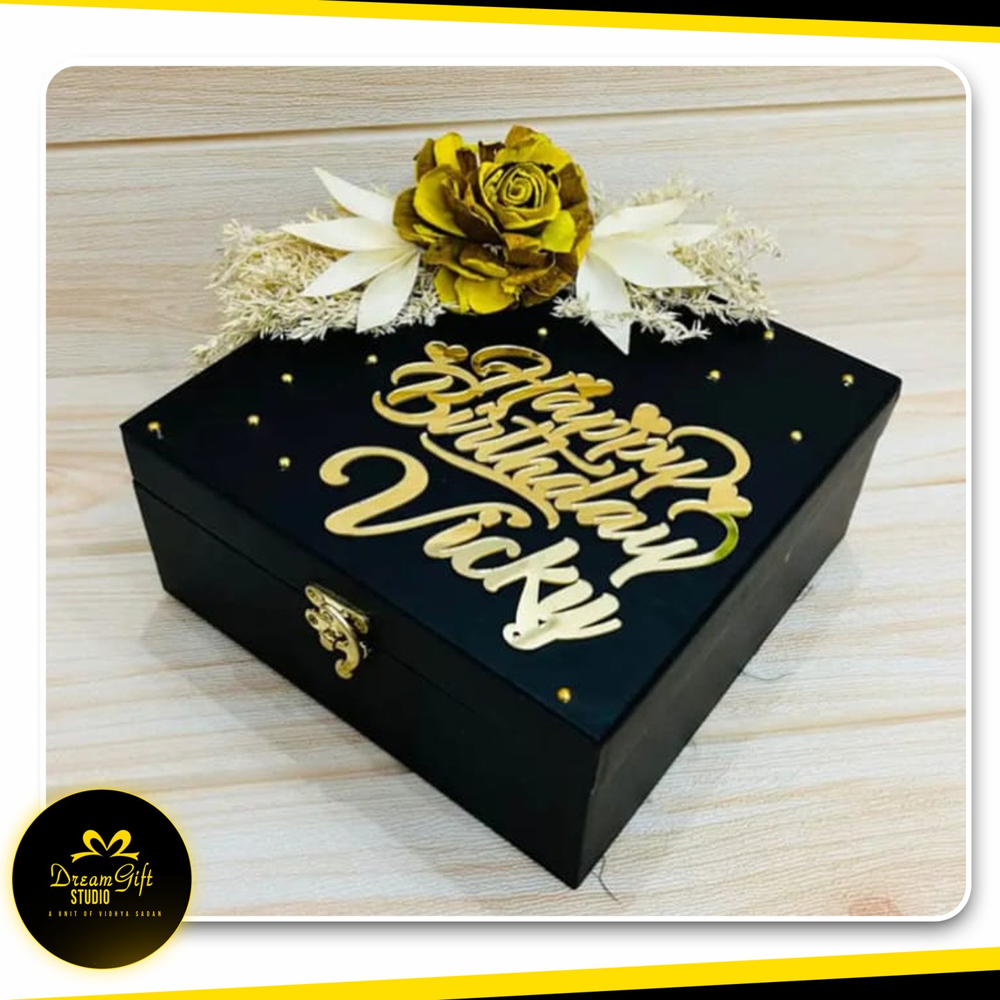 "🌟 Premium Black Box Hamper: Best Personalized gift for Memorable Surprises 🎁"