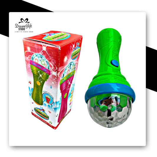 Music and 3D Disco Light Torch/Mike