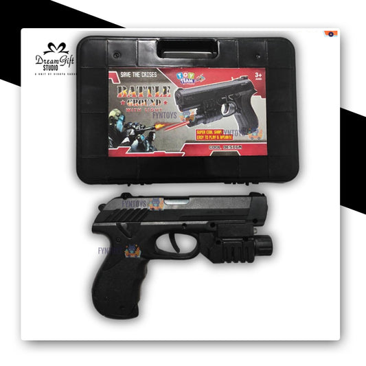 Toy Pistol with Laser and BB Pellets in Case
