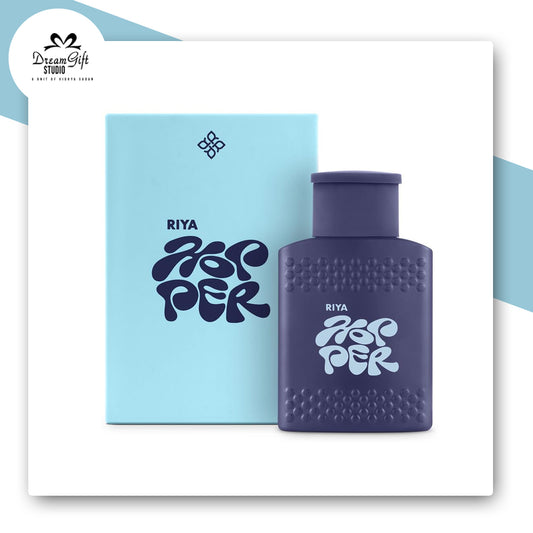 RIYA Hopper Eau De Parfum for Men – 100ml | Fresh Mandarin & Amber Scent | Long-Lasting Anytime Fragrance