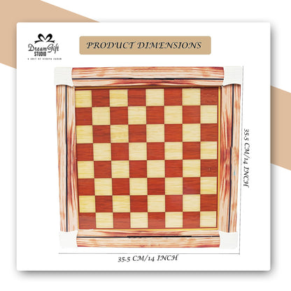 Kirat wooden Chess & Ludo set ( Double sided )