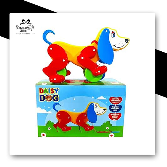 Daisy Dog Wobble & Roll Pull-Along Toy