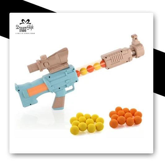 Foam Ball Blaster Toy Gun with Scope & Ammo