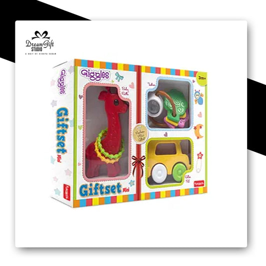 Funskool Giggles Mini Gift Set - Infant Rattles & Car