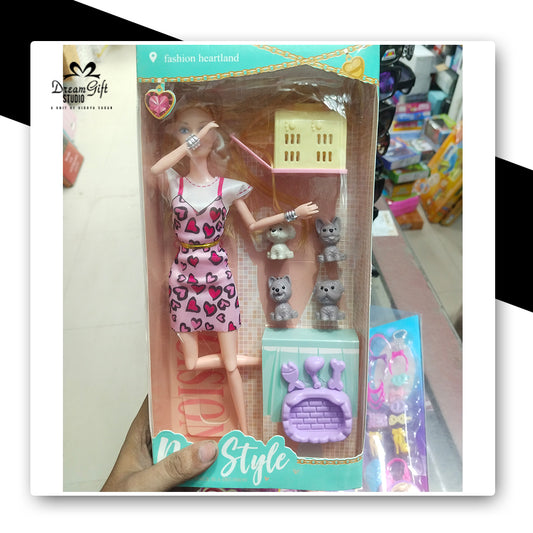 Style Doll with Pets & Accessories