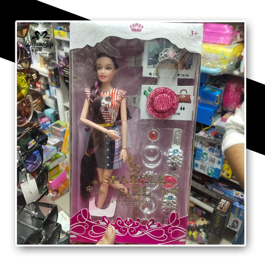 Sparkle Girl Fashion Doll with Braided Hair & Accessories