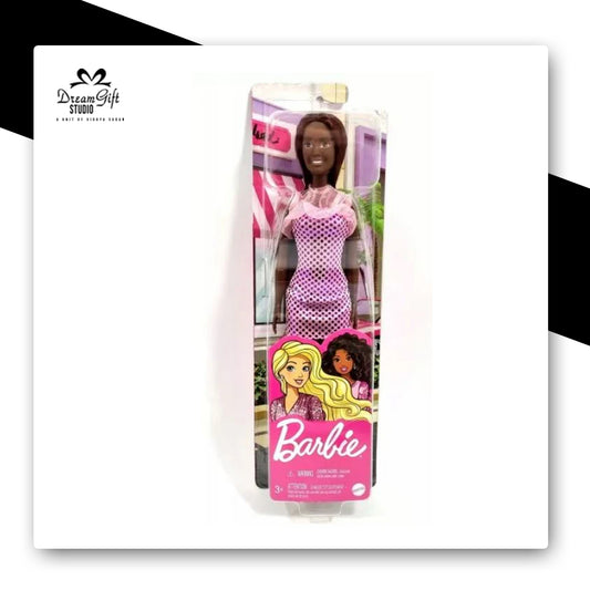 Mattel Originals Barbie Pink & purple Polka Dot Dress Doll