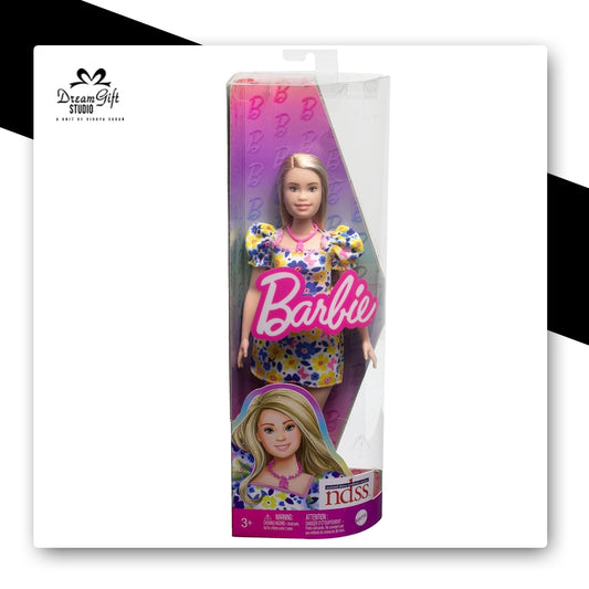 Barbie Floral Puff-Sleeve Dress Doll
