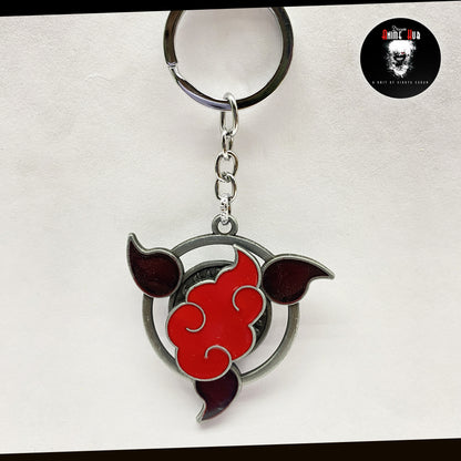 Naruto Akatsuki  Sharingan  Revolving metal keychain