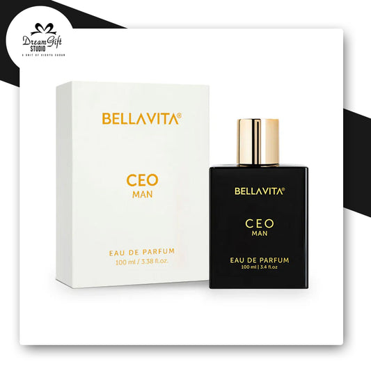 Bella Vita Luxury CEO MAN Eau De Parfum 100ml – Long Lasting Woody Citrus Fragrance with Lemon, Lavender, Tonka, Mandarin & Vetiver – Premium Perfume for Men, Perfect for Every Occasion