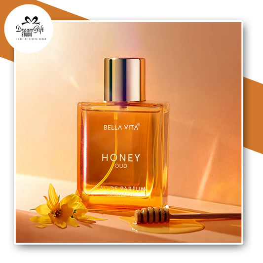 Bella Vita Luxury Honey Oud Unisex Perfume | Long Lasting EDP 100ml | Bergamot, Patchouli & Vanilla | Sweet, Woody & Spicy Fragrance for Men & Women