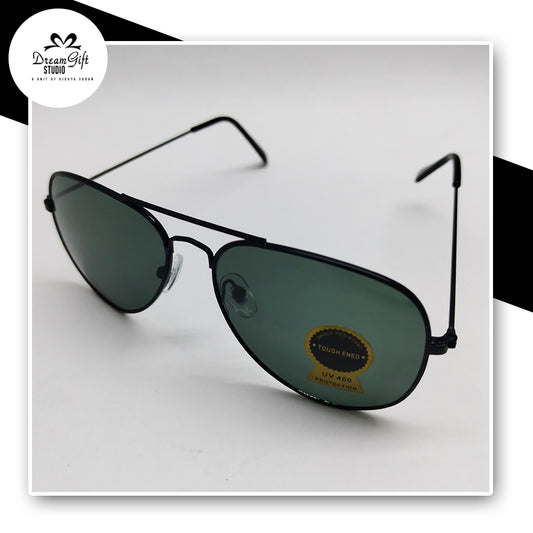 Classic Black Aviator Sunglasses – UV400 Polarized Lenses