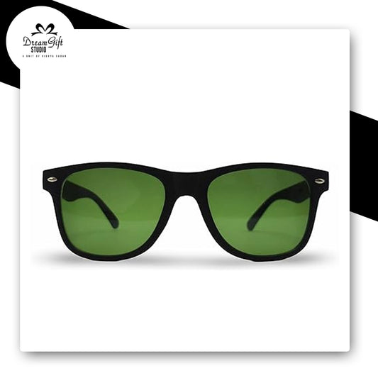 Classic Black Sunglasses – Green Polarized Lenses | UV400 Protection for Men & Women