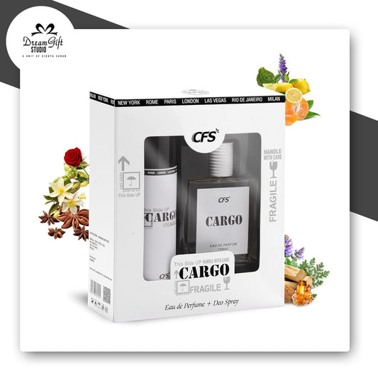 CFS Cargo White Perfume & Deodorant Gift Set - 300 ml