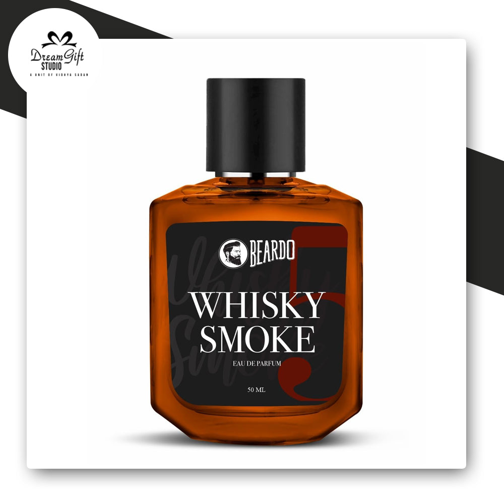 Beardo Whisky Smoke Eau De Parfum for Men | Spicy Oudh & Woody Long-Lasting Fragrance | 100ml