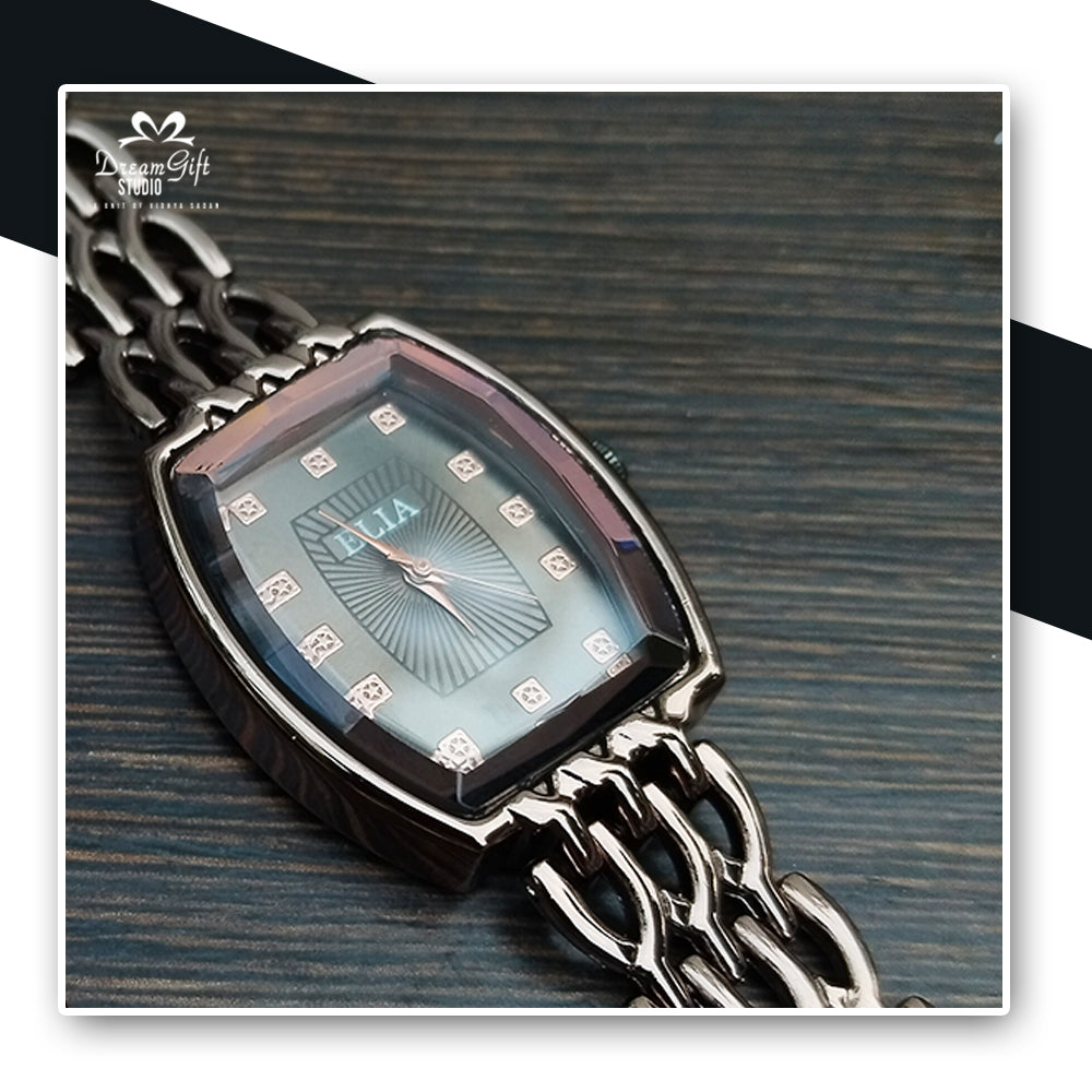 Elegant ELLA Dark Gold Chain & Classy Dial Design