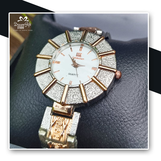 LK Collection Textured Dial with Gold Accents