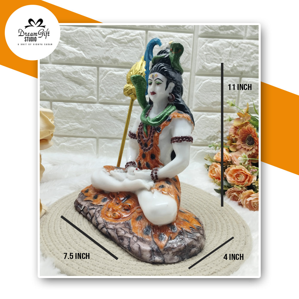 “The Eternal Yogi – Shiv Ji Wrapped in Nature’s Might”