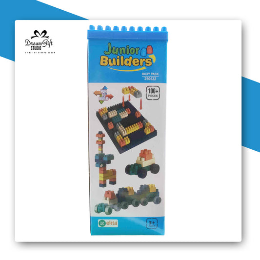 Ekta Junior Builders Boxy Pack - 100+ Pieces Building Blocks