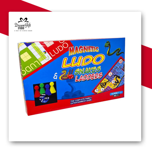 Magnetic Ludo & Snakes and Ladders - The Complete Family Entertainment Game!