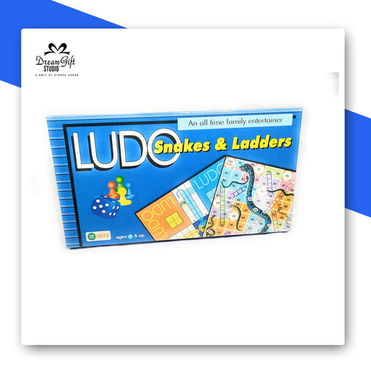 Ludo & Snakes and Ladders - An All-Time Family Entertainer (premium Laminated)