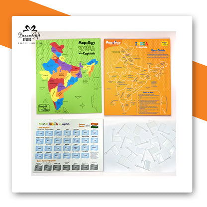 Mapology: India with Capitals