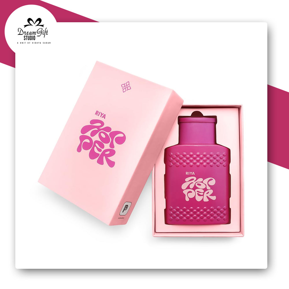 Riya Hopper Pink Eau de Parfum for Her – Amber Wood Scent, Long-Lasting Fragrance (100ml)
