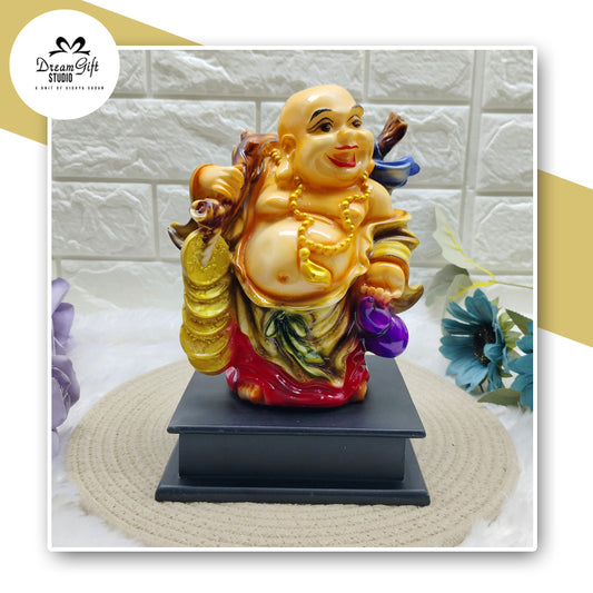 Laughing Buddha of Abundance – Handcrafted Artistic Idol