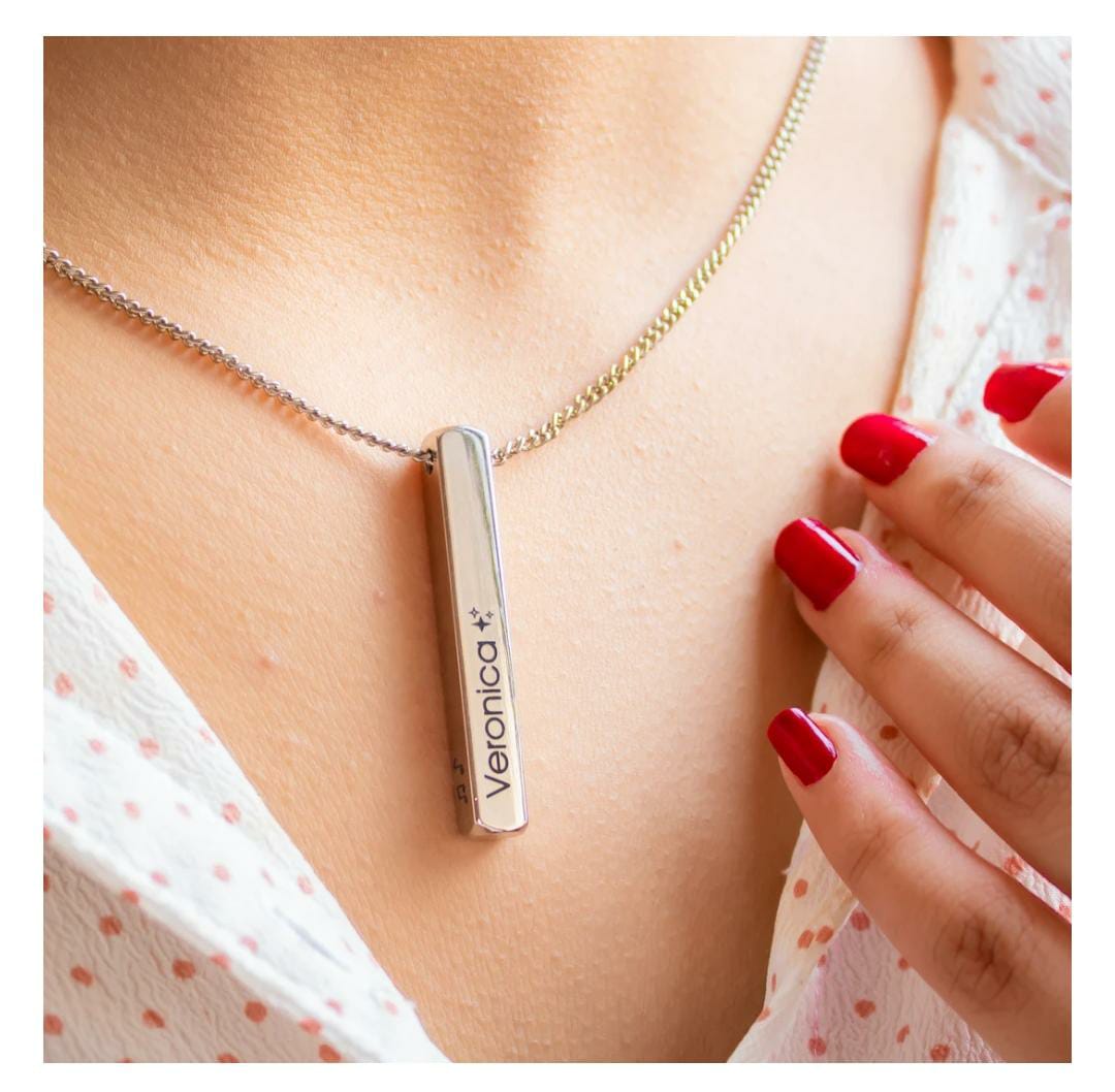 Personalized Bar Pendant